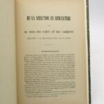 Couverture du livre Estimation du livre &laquo;&nbsp;de la sélection en viticulture ou du Choix des sujets et des sarments destinés à la multiplication de la vigne&nbsp;&raquo;