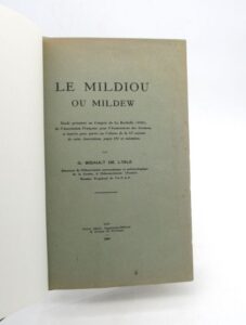 Estimation Sciences et médecine - Couverture du livre Estimation du livre « le Mildiou ou Mildew »