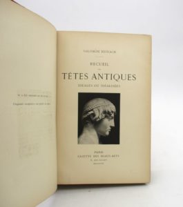 Estimation Beaux-Arts - Couverture du livre Estimation du livre « recueil de têtes antiques idéales ou idéalisées. »