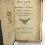 Couverture du livre Estimation du livre &laquo;&nbsp;recueil de différentes pièces sur les arts&nbsp;&raquo;