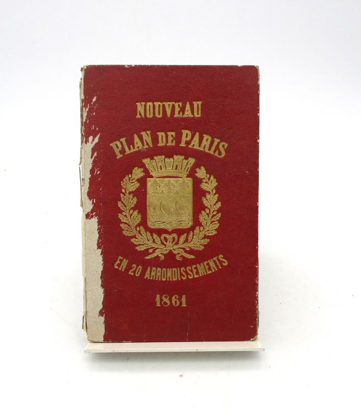 Couverture du livre Estimation du livre « nouveau plan de Paris en 20 arrondissements, 1861. »