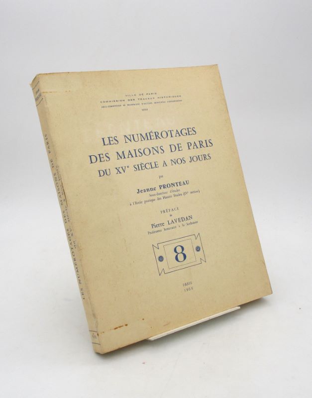 Couverture du livre Estimation du livre « les numérotages des maisons de Paris du XVe siècle à nos jours. Préface de Pierre LAVEDAN. »