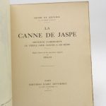 Couverture du livre Estimation du livre « la canne de jaspe. Monsieur d’Amercur. Le trèfle noir. Contes à soi-même. Edition illustrée de dix eaux-fortes originales de Drian. »