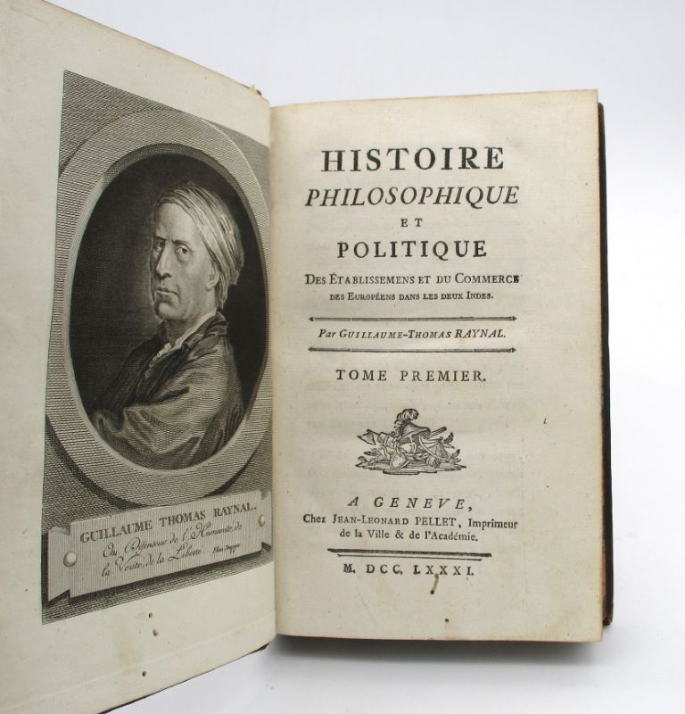 Couverture du livre Estimation du livre « histoire philosophique et politique des établissemens et du commerce des Européens dans les deux Indes. 10 vol. et ATLAS de toutes les parties connues du globe terrestre, dressé pour l’Histoire philosophique… »