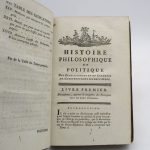 Couverture du livre Estimation du livre « histoire philosophique et politique des établissemens et du commerce des Européens dans les deux Indes. 10 vol. et ATLAS de toutes les parties connues du globe terrestre, dressé pour l’Histoire philosophique… »