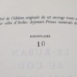 Couverture du livre Estimation du livre « le ruban au cou d’Olympia »
