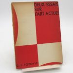 Couverture du livre Estimation du livre « deux essais sur l’art actuel »
