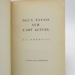 Couverture du livre Estimation du livre « deux essais sur l’art actuel »