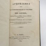 Couverture du livre Estimation du livre « aphorismes sur la connoissance et la curation des fièvres. »