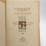 Couverture du livre Estimation du livre « catalogue de l’exposition de Auguste Lepère. Préface de Roger Marx. »