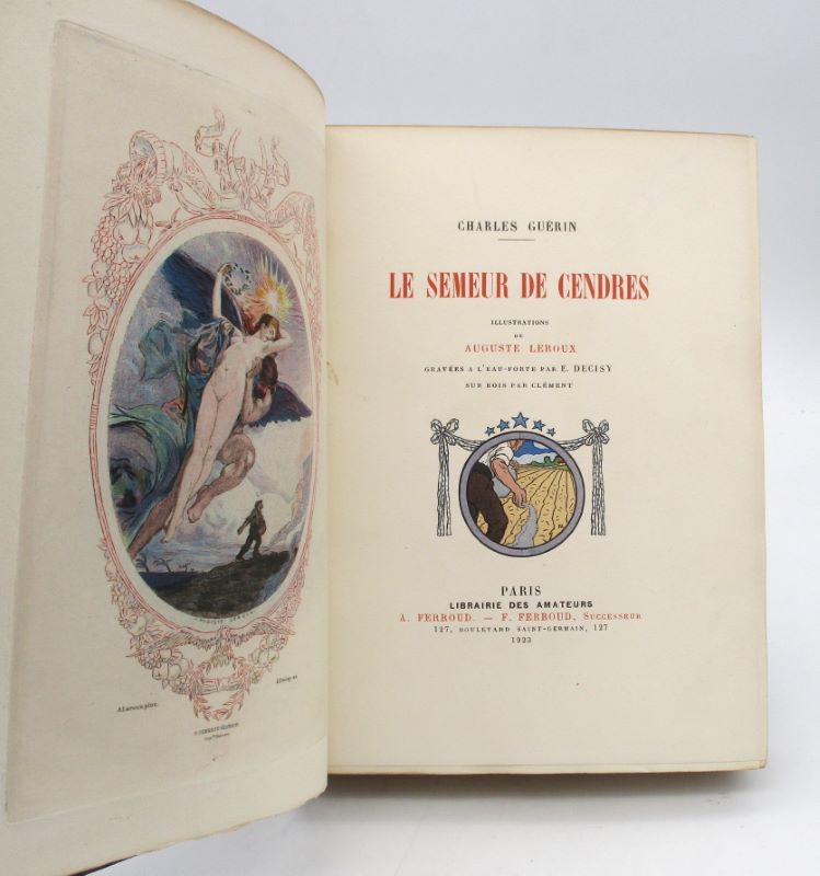 Couverture du livre Estimation du livre « le semeur de cendres. Illustrations de Auguste Leroux gravées à l’eau-forte par E. Desicy, sur bois par Clément. »
