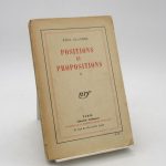 Couverture du livre Estimation du livre &laquo;&nbsp;positions et propositions. Art et littérature.&nbsp;&raquo;