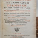 Couverture du livre Estimation du livre « conférences des ordonnances de Louis XIV, Roy de France et de Navarre, avec les anciennes ordonnances du Royaume, le droit écrit et les arrests, enrichies d’annotations et de décisions importantes par Philippe Bornier […]. Nouvelle édition, corrigée et augmentée, tant des édits, déclarations & ordonnances donnés par Louis XV en interprétation de celles de Louis XIV […]. »