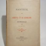 Couverture du livre Estimation du livre « nanteuil, son abbaye et sa demeure seigneuriale (extrait du comité archéologique de Senlis). »