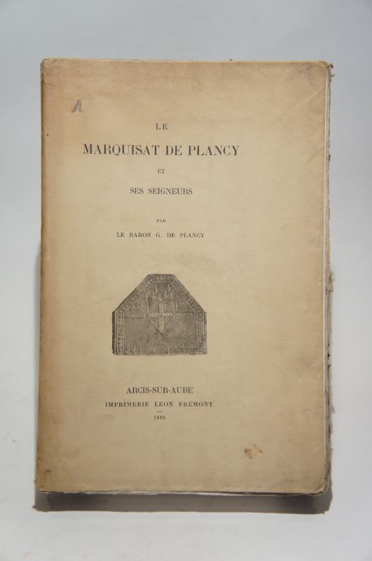 Couverture du livre Estimation du livre « le marquisat de Plancy et ses seigneurs »