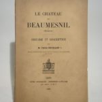 Couverture du livre Estimation du livre « le château de Beaumesnil (Eure). Histoire et description. »