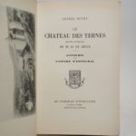 Couverture du livre Estimation du livre « le château des Ternes (Haute-Auvergne) du XIe au XXe siècle. Aventures de Gaspard d’Espinchal. »