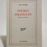 Couverture du livre Estimation du livre « poèmes politiques. Préface d’Aragon. »