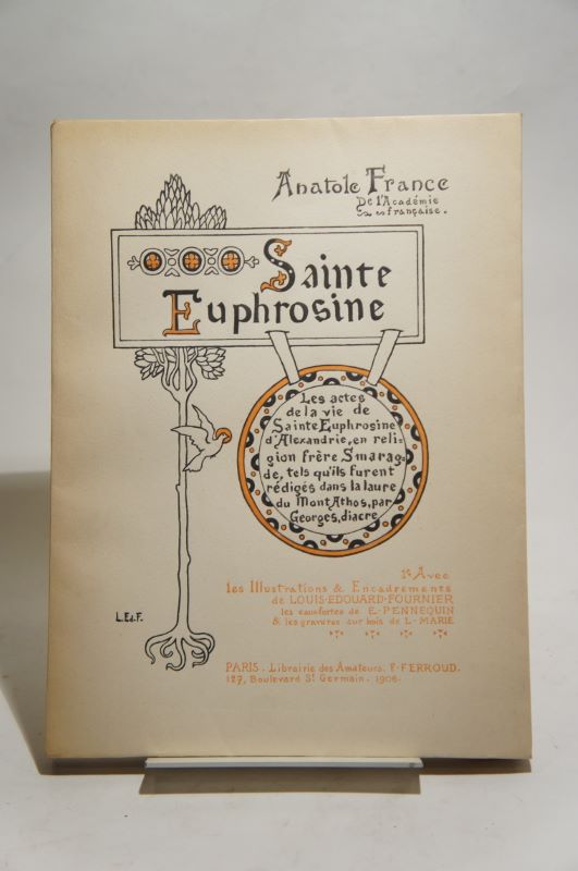 Couverture du livre Estimation du livre « sainte Euphrosine. Avec les illustrations et encadrements de Louis-Edouard Fournier, les eaux-fortes de E. Pennequin et les gravures sur bois de L. Marie. »