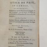 Couverture du livre Estimation du livre « code de la Justice de paix […] »