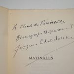 Couverture du livre Estimation du livre &laquo;&nbsp;matinales&nbsp;&raquo;
