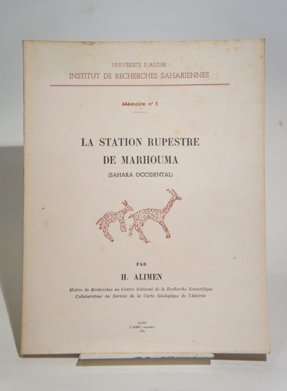 Couverture du livre Estimation du livre « la station rupestre de Marhouma (Sahara occidental) »