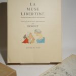 Couverture du livre Estimation du livre « la muse libertine. Florilège de poètes satyriques. Orné de 40 aquarelles de Dubout. »