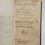 Couverture du livre Estimation du livre « anecdotes sur Madame la comtesse du Barri, maîtresse de Louis XV. Nouvelle édition, corrigée et augmentée. »