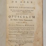 Couverture du livre Estimation du livre « observationes de aëre et morbis epidemicis ab anno MDCCXXVIII ad finem anni MDCCXXXVII, Plymuthi factæ his accedit opusculum De morbo colico damnoniensi. / Observationum De Aëre et Morbis Epidemicis Volumen Alterum; Ab Anni nimirum Initio 1738 ad Exitum usque 1748. »