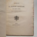 Couverture du livre Estimation du livre « recherches sur le système monétaire de Saint Louis »