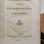 Couverture du livre Estimation du livre « paradise Lost. A Poem in 12 Books. The Author John Milton. / Paradis perdu, traduit en vers français par Jacques Delille. »