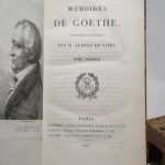 Couverture du livre Estimation du livre « mémoires de Goethe, traduits de l’allemand par M. Aubert de Vitry. »