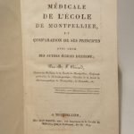 Couverture du livre Estimation du livre « doctrine médicale de l’école de Montpellier, et comparaison de ses principes avec ceux des autres écoles d’Europe, par Bérard. / Suivi de : Paris et Montpellier, ou Tableau de la médecine dans ces deux écoles, par John Cross, traduit de l’anglais par Elie Revel. / Suivi de : Vraie théorie médicale, ou Exposé périodique et dévelloppemens de la théorie de l’incitation […] par une société de médecins français et étrangers (3 tomes). »