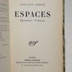 Couverture du livre Estimation du livre « espaces »