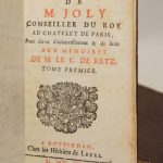 Couverture du livre Estimation du livre « mémoires de M. Joly, conseiller du Roy au Chatelet de Paris, pour servir d’éclaircissement & de suite aux mémoires de M. le C. de Retz. »