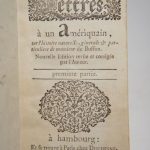 Couverture du livre Estimation du livre « lettres à un Amériquain (Américain), sur l’histoire naturelle, générale & particulière de monsieur de Buffon. Nouvelle édition revue et corrigée par l’auteur. »