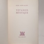 Couverture du livre Estimation du livre « tétanos mystique »