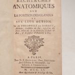 Couverture du livre Estimation du livre « recherches anatomiques sur la position des glandes et sur leur action. Suivi de : Chilificationis Historia, Primum Edita Monspelii 1742. »