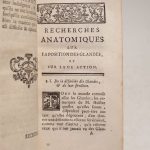 Couverture du livre Estimation du livre « recherches anatomiques sur la position des glandes et sur leur action. Suivi de : Chilificationis Historia, Primum Edita Monspelii 1742. »