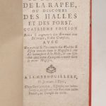 Couverture du livre Estimation du livre « le déjeuné de la Rapée, ou Discours des halles et des porst [sic]. Quatrième édition, revue & augmentée des Etrennes aux Riboteurs, & des Chansons […]. Suivi de : Sainte Cathérine, Tragédie. Par Mr. d’Aubignac. »