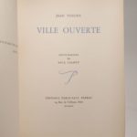 Couverture du livre Estimation du livre « ville ouverte. Lithographies de Paul Valéry. »