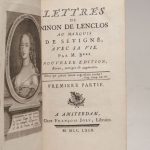 Couverture du livre Estimation du livre « lettres de Ninon de Lenclos au Marquis de Sévigné, avec sa vie, par M. B***. Nouvelle édition. »