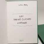 Couverture du livre Estimation du livre « les treize clichés vierges »