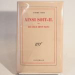 Couverture du livre Estimation du livre « ainsi soit-il ou Les jeux sont faits »