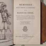 Couverture du livre Estimation du livre « mémoires pour servir à l’histoire de la Maison de Condé. »