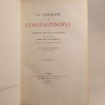 Couverture du livre Estimation du livre « la Conquête de Constantinople par Geoffroi de Ville-Hardouin, avec la continuation de Henri de Valenciennes. Texte original, accompangé d’une traduction par M. Natalis de Wailly. »