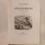 Couverture du livre Estimation du livre « une saison à Aix-les-Bains par Amédée Achard, illustrée par Augène Ginain. »