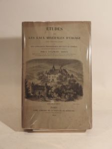 Estimation Sciences et médecine - Couverture du livre Estimation du livre « etudes sur les eaux minérales d’Uriage près de Grenoble (Isère) et sur l’influence physiologique des eaux en général et les divers modes de leur emploi par J. Vulfranc Gerdy. »