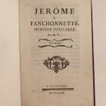 Couverture du livre Estimation du livre « jérôme à Fanchonnette. Héroïde poissarde. Par M. T[oussaint-Gaspard Taconet]… »
