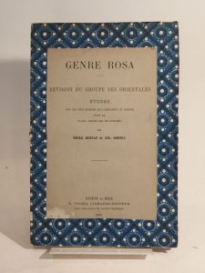 Estimation Sciences et médecine - Couverture du livre Estimation du livre « genre Rosa. Révision du groupe des orientales. Etudes sur les cinq espèces qui composent ce groupe dans le Flora Orientalis de Boissier. »